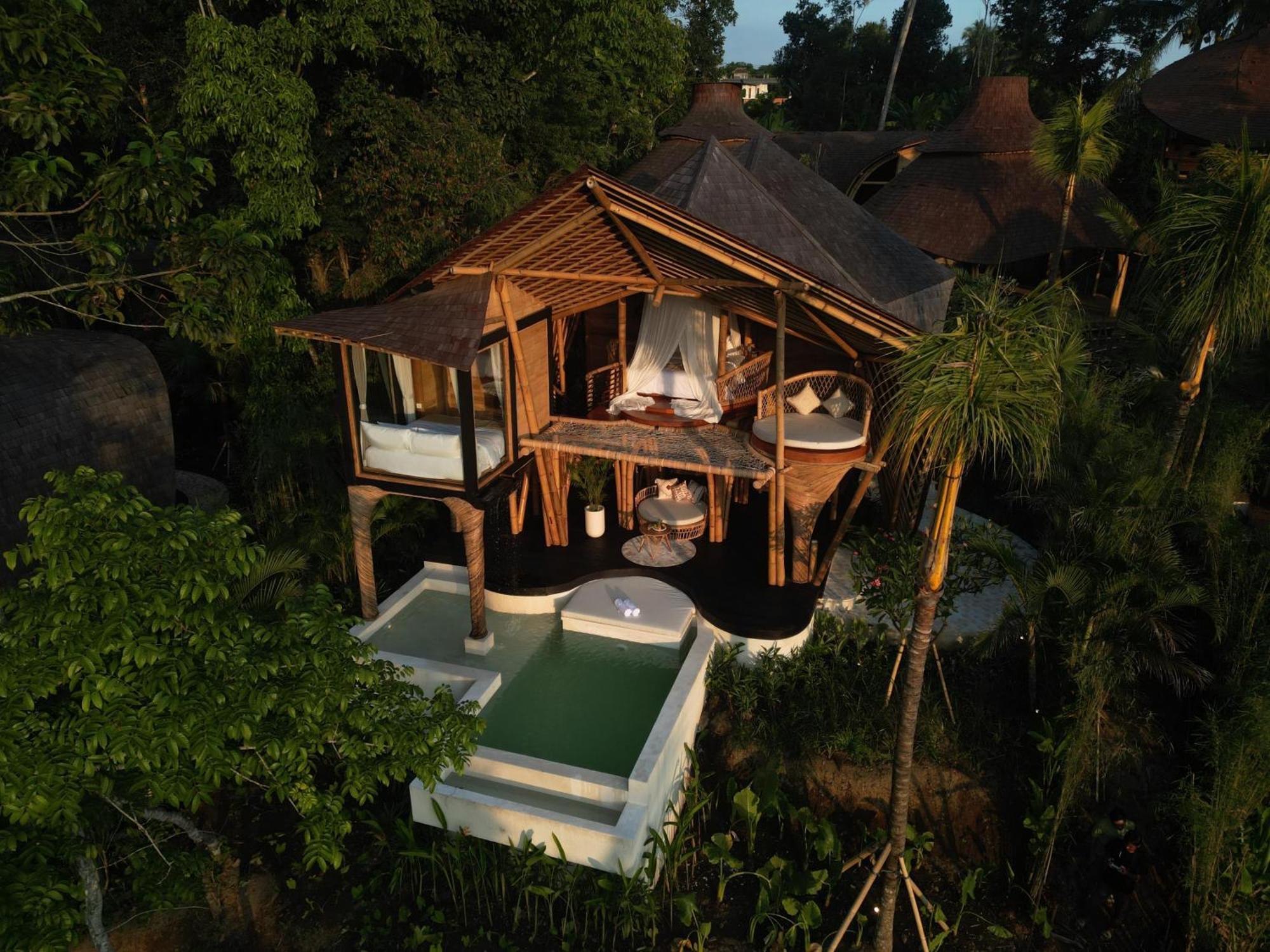 Bambootel Sawah View Ubud Esterno foto