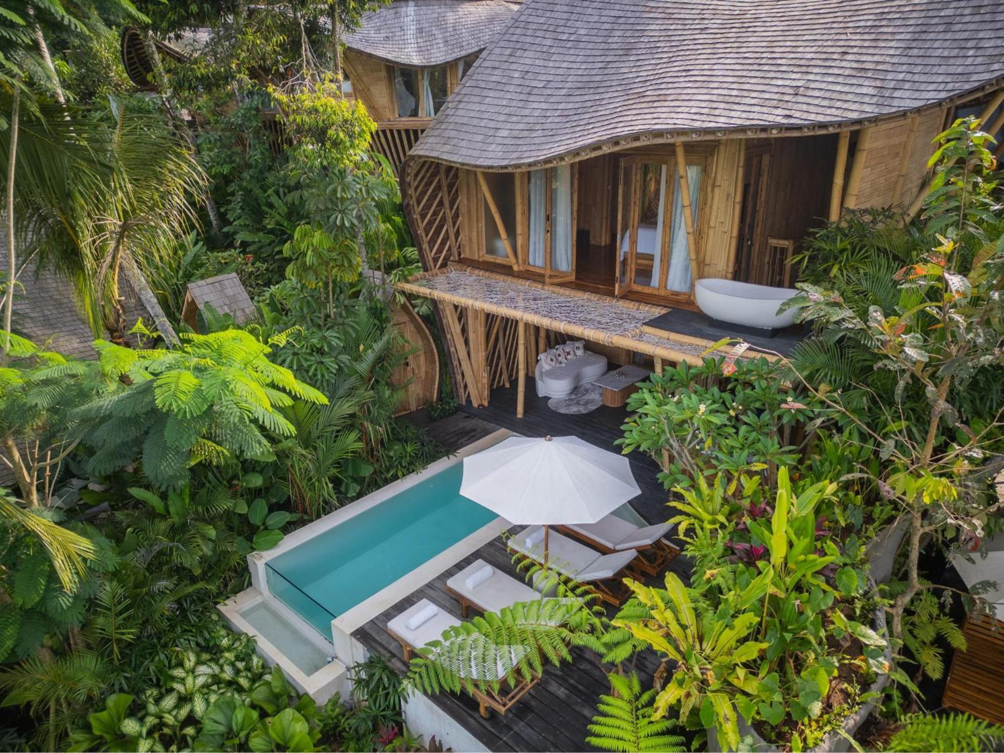 Bambootel Sawah View Ubud Esterno foto