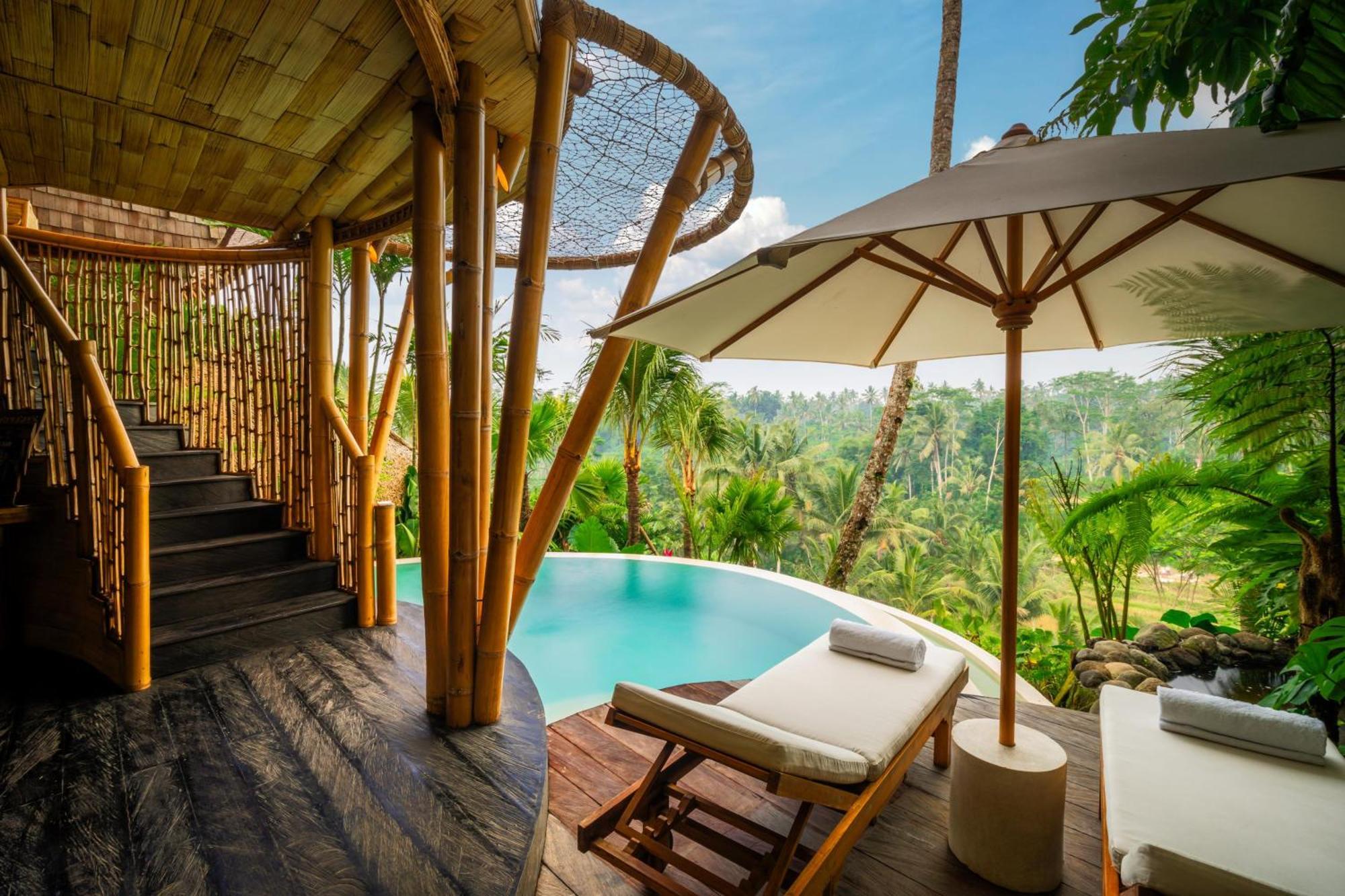 Bambootel Sawah View Ubud Esterno foto